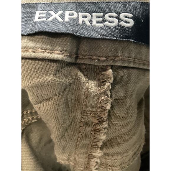 Express Green/Brown Sailor Shorts - Picture 3 of 4